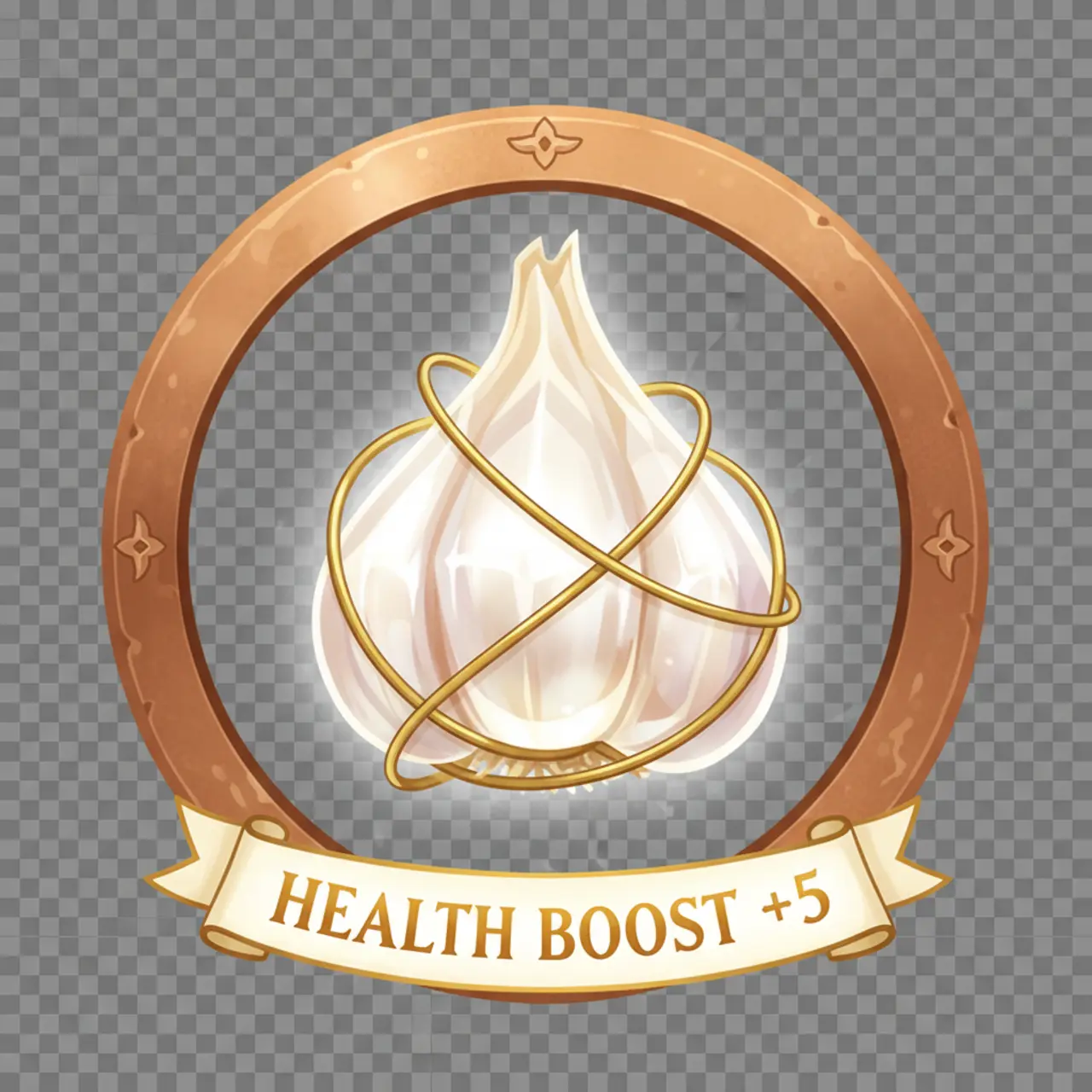 Kristall-Knoblauch Symbol